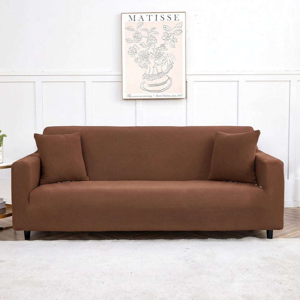 Water-repellent sofa cover, Coffee