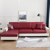 Faux Leather Sofa Cushion Cover
