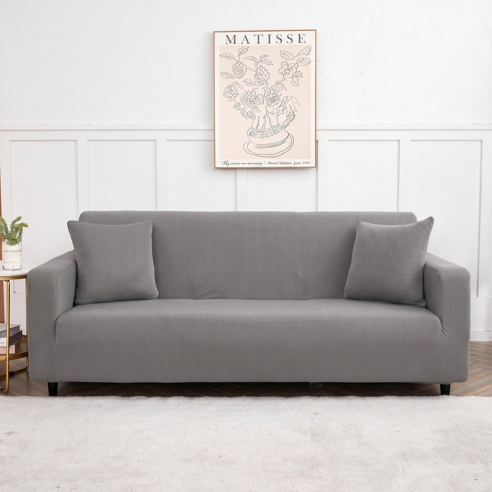 Stretch sofa cover, Light grey