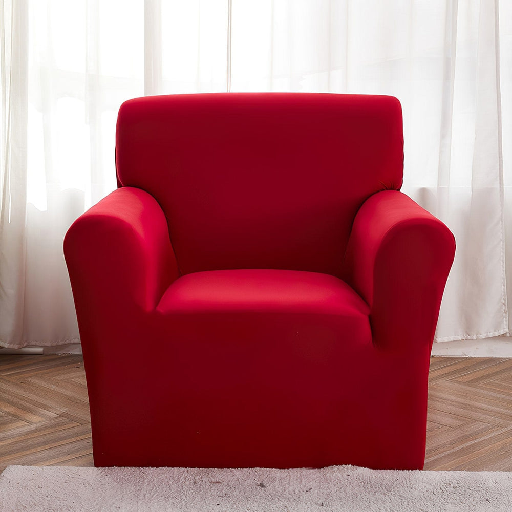 Stretch armchair cover, Red