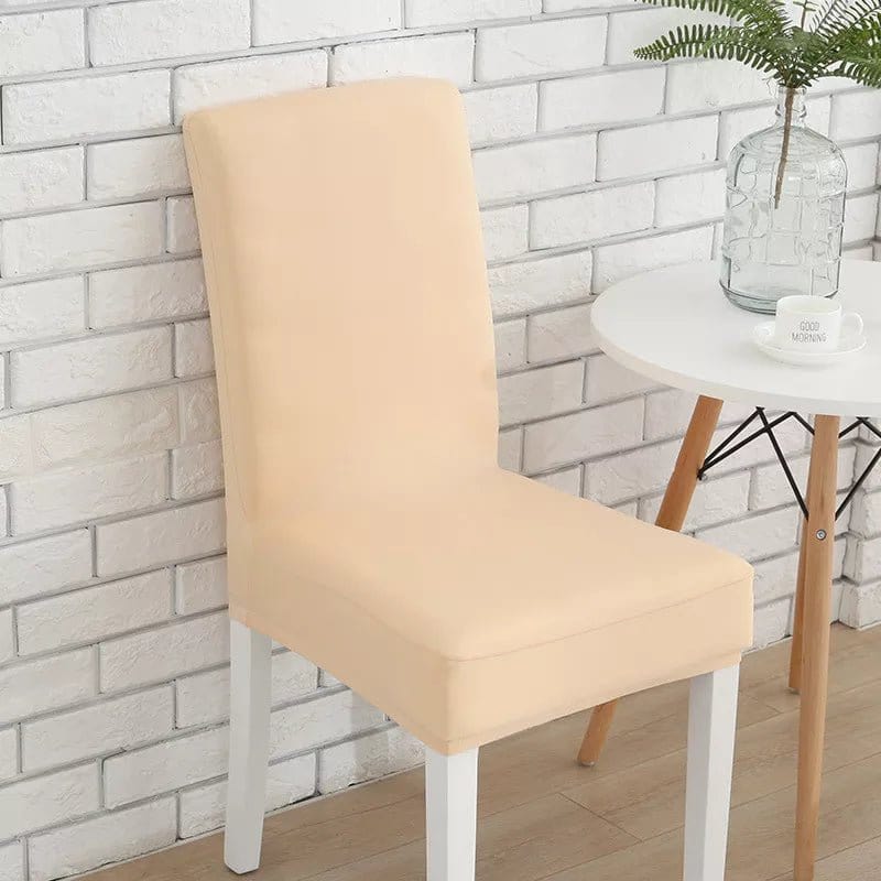 Stretch dining chair cover, Beige