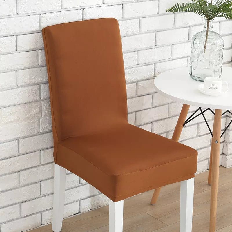 Stretch dining chair cover, Coffee