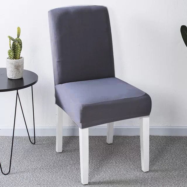 Stretch dining chair cover, Grey
