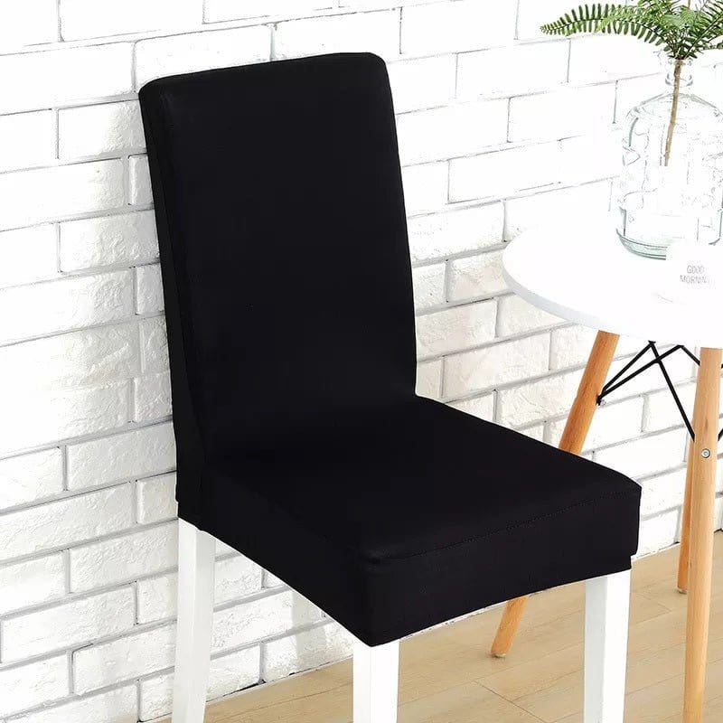 Stretch dining chair cover, Black