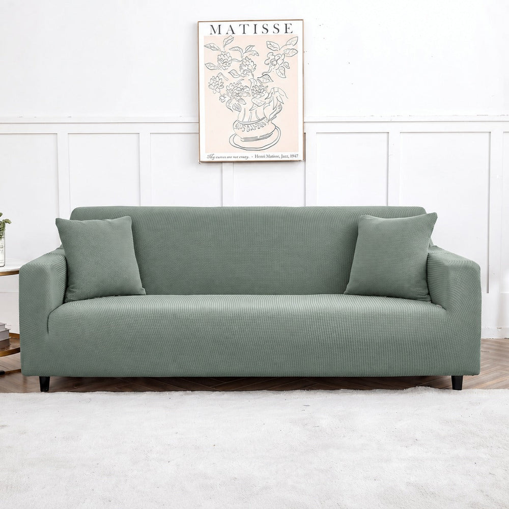 Water-repellent sofa cover, Sage green