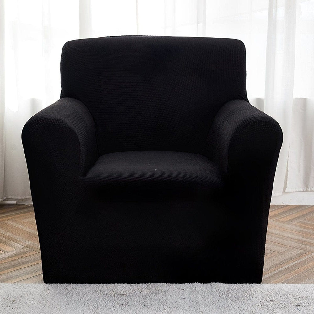 Water-repellent armchair cover, Black