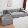 Light grey - Armchair and Sofa Stretch Velvet Covers - The Sofa Cover House