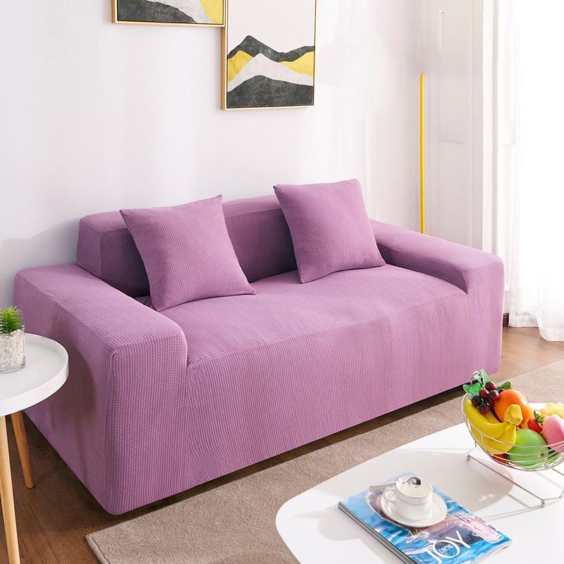 1-Seat 35"-55" (90-140 CM) Light Purple - 100% Waterproof and Ultra Resistant Stretch Armchair and Sofa Covers - The Sofa Cover House