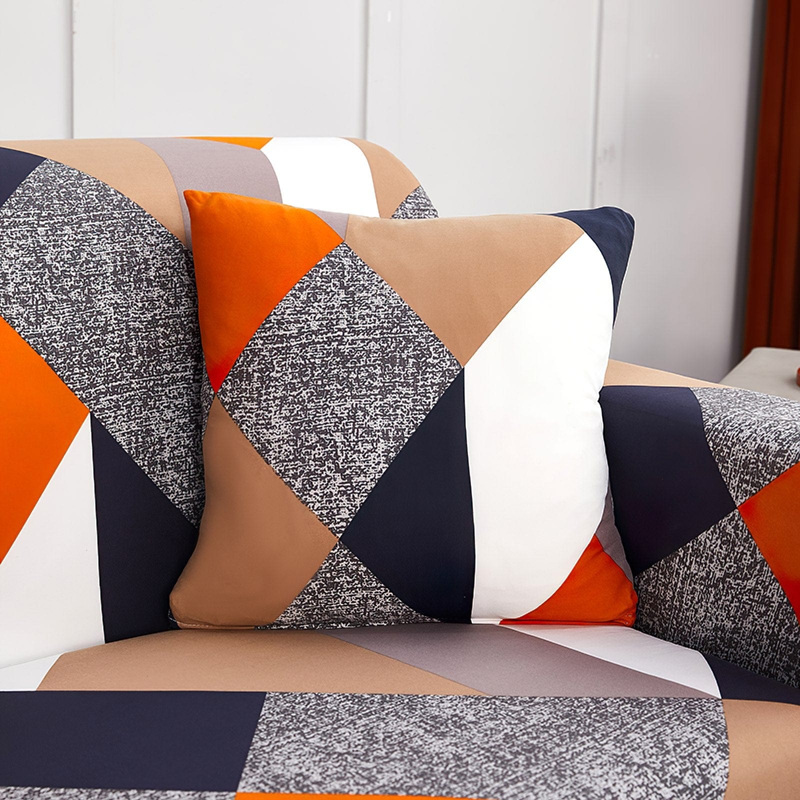 Modern - TWO PIECES - EXPANDABLE CUSHION COVERS 18" X 18" (45 CM X 45 CM)