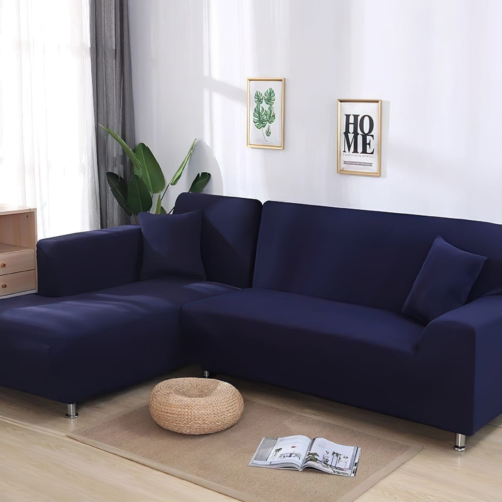 Navy blue - Extendable Armchair and Sofa Covers - The Sofa Cover House