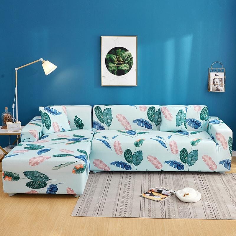 Sky leaves - Extendable Armchair and Sofa Covers - The Sofa Cover House