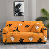 Black and white ghost Halloween - Extendable Armchair and Sofa Covers - The Sofa Cover House