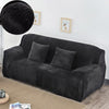 Black - Armchair and Sofa Stretch Velvet Covers - The Sofa Cover House