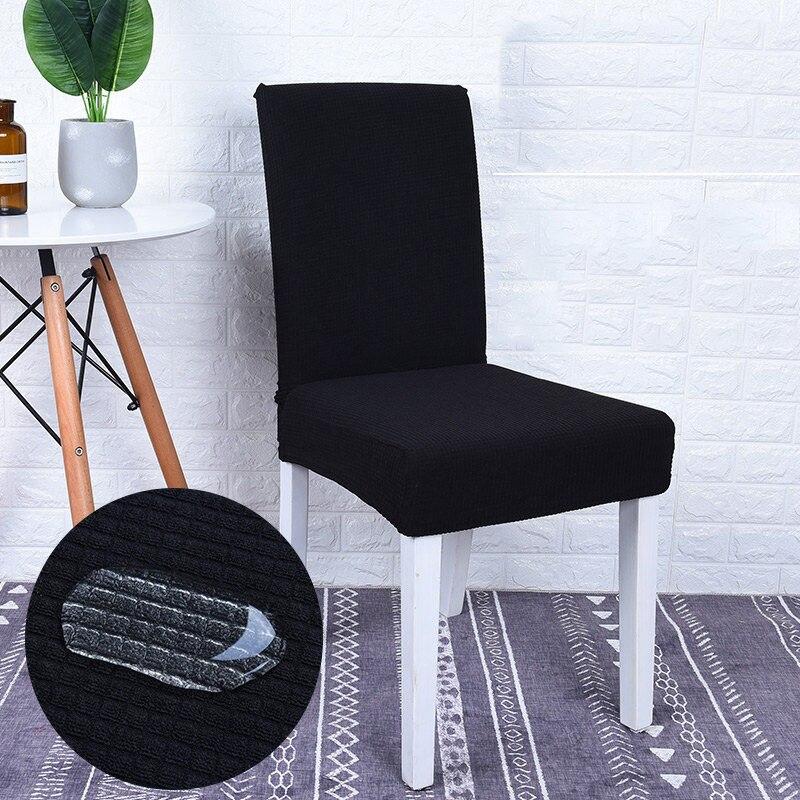 Noir - Housses de chaises - 100% Waterproof et Ultra résistantes - La Maison des Housses - Housses extensibles pour canapés et fauteuils