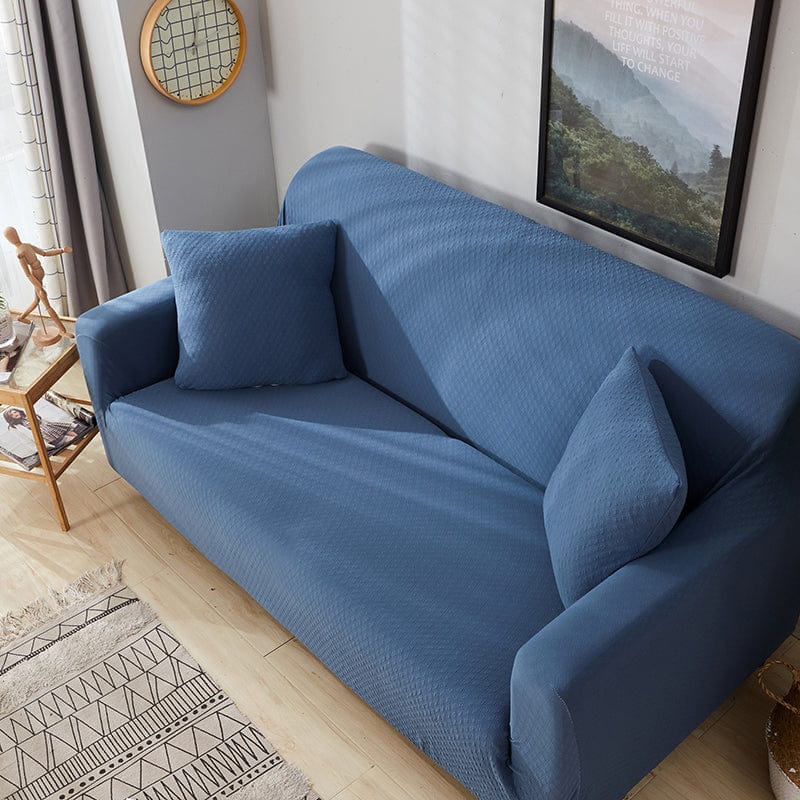 Blue - 100% Waterproof and Ultra Resistant Stretch Armchair and Sofa Covers - The Sofa Cover House