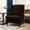 Brown - Wingback Armchair Covers - 100% Waterproof and Ultra Resistant