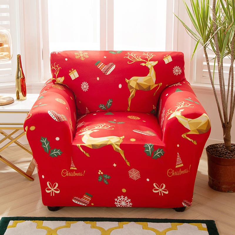 Christmas gold - Extendable Armchair and Sofa Covers - The Sofa Cover House