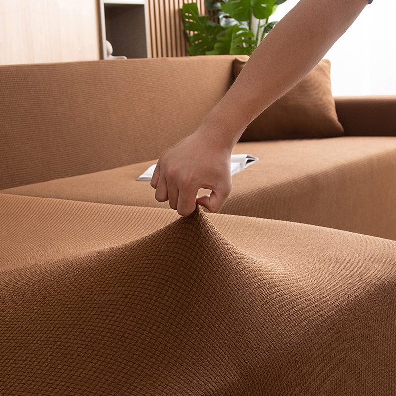 Coffee - 100% Waterproof and Ultra Resistant Stretch Armchair and Sofa Covers - The Sofa Cover House
