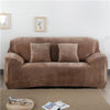 Load image into Gallery viewer, Coffee - Armchair and Sofa Stretch Velvet Covers - The Sofa Cover House