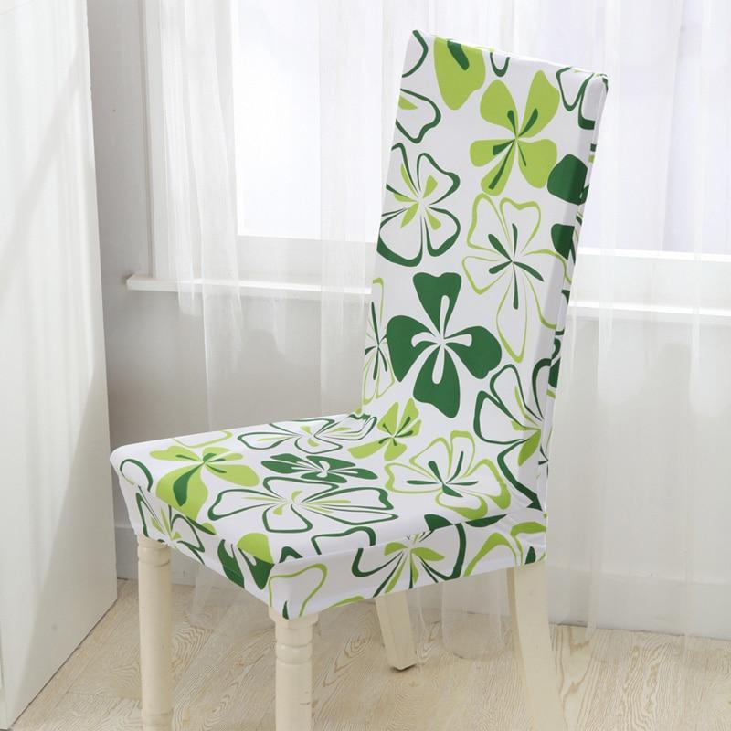 Green Clover - Housses Extensibles de chaise - La Maison des Housses - La Maison des Housses - Housses extensibles pour canapés et fauteuils