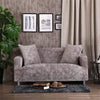 Grey - Armchair and Sofa Stretch Embossed Velvet Covers - The Sofa Cover House