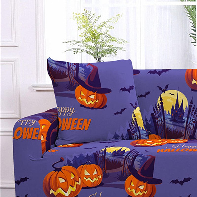 Happy scary Halloween - TWO PIECES - EXPANDABLE CUSHION COVERS 18" X 18" (45 CM X 45 CM)
