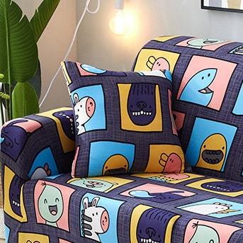 Kido - TWO PIECES - EXPANDABLE CUSHION COVERS 18" X 18" (45 CM X 45 CM)