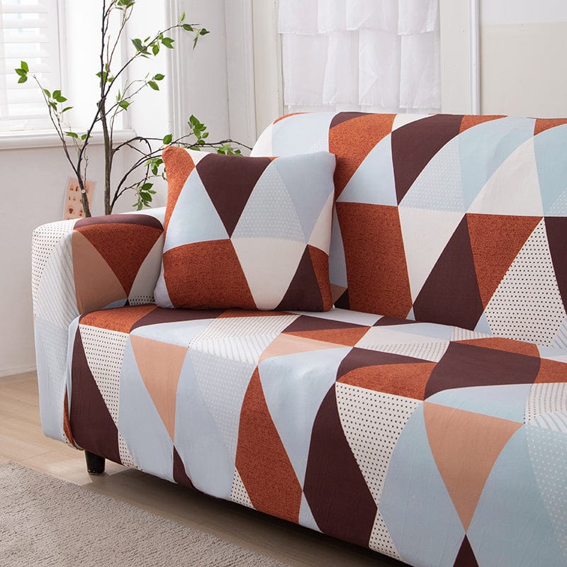 Modernia - TWO PIECES - 100% Waterproof and Ultra Resistant Stretch Cushion cover 18" X 18" (45 CM X 45 CM)