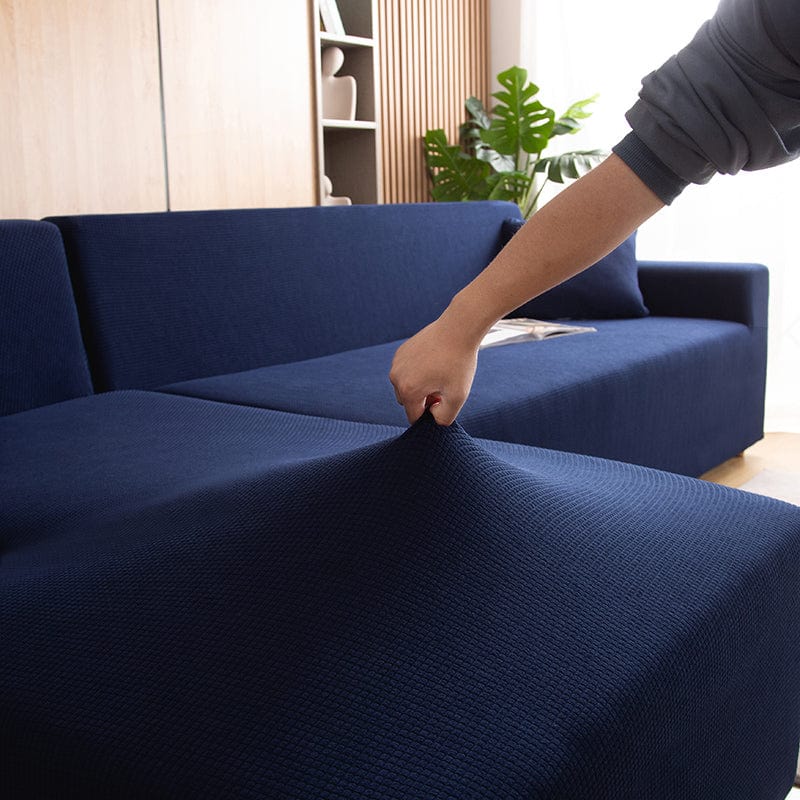 Navy blue - 100% Waterproof and Ultra Resistant Stretch Armchair and Sofa Covers - The Sofa Cover House