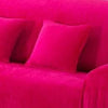 Pink - TWO PIECES - EXPANDABLE CUSHION VELVET COVERS 18