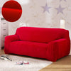 Red - Armchair and Sofa Stretch Velvet Covers - The Sofa Cover House