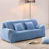 Sky Blue - Armchair and Sofa Stretch Velvet Covers - The Sofa Cover House