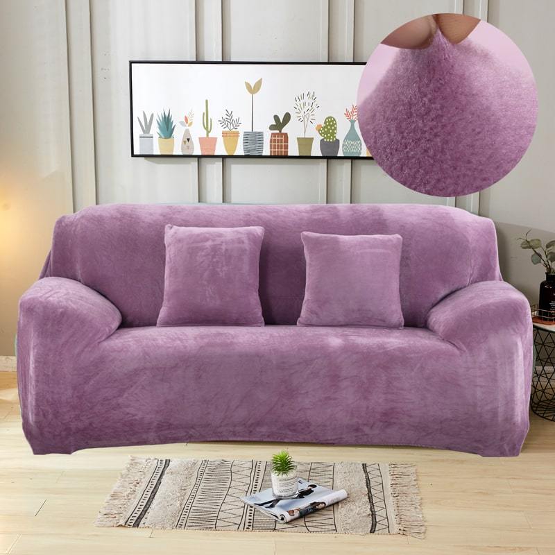 Violet - Armchair and Sofa Stretch Velvet Covers - The Sofa Cover House